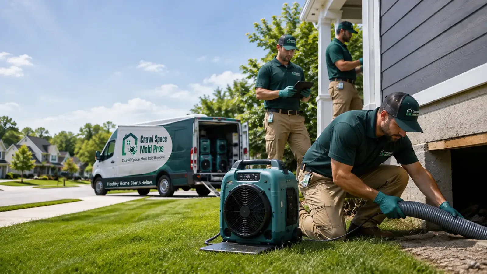 Crawl Space Mold Removal in North Lima, OH